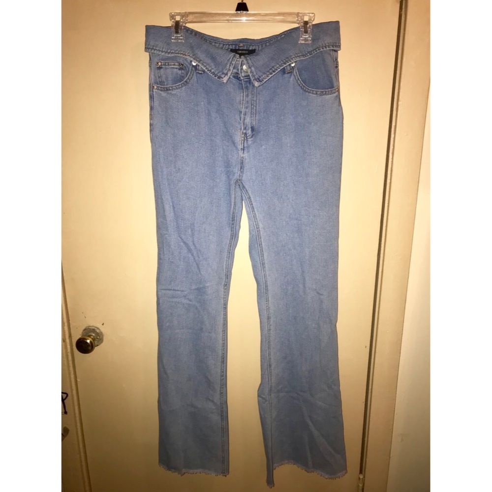 High waist flare jeans